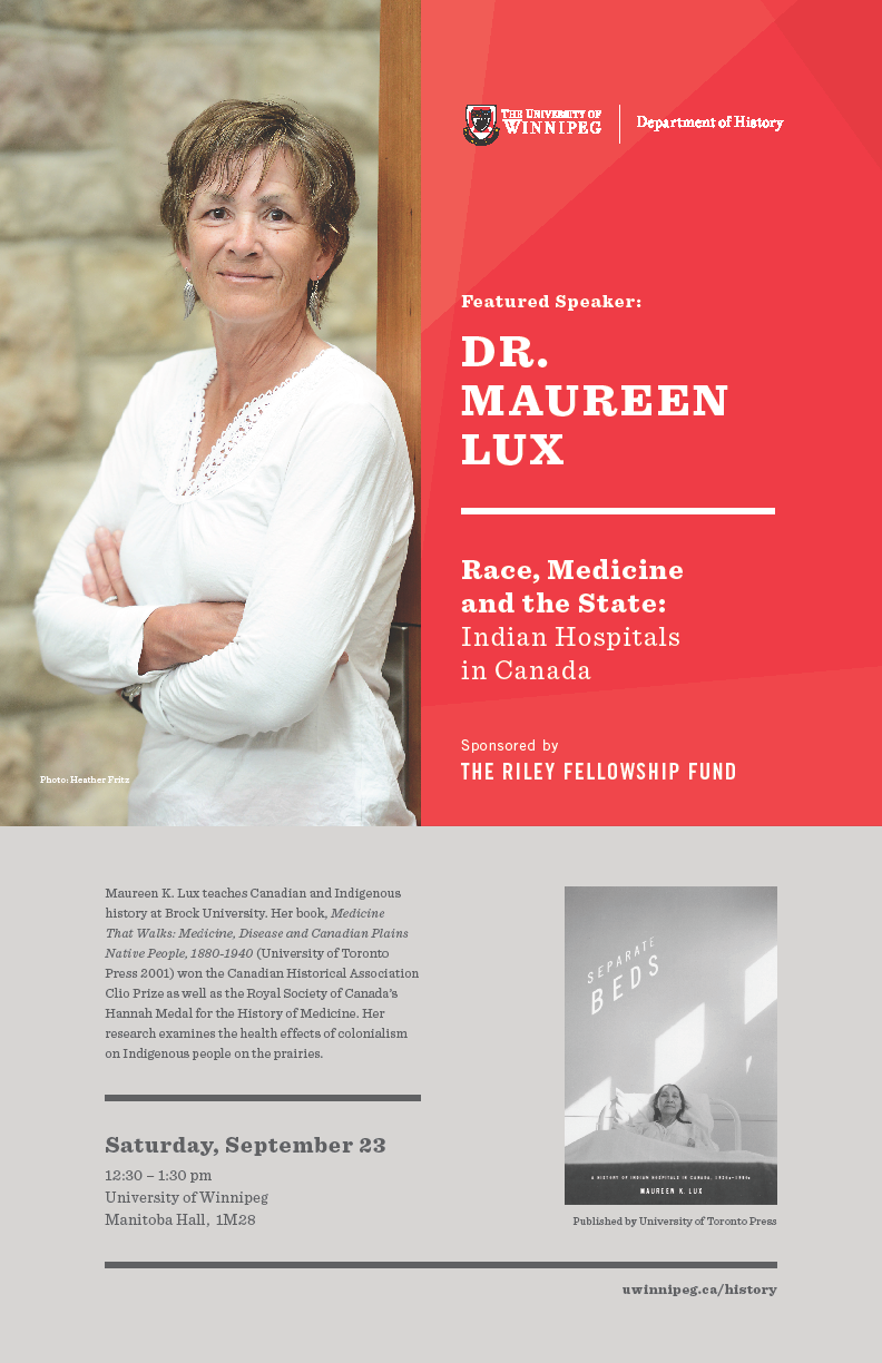 Dr Maureen Lux History The University Of Winnipeg